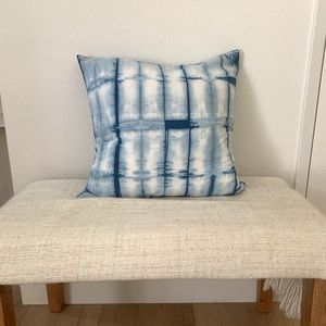 Indigo Shibori pillow cover